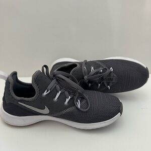 Nike Free Dark Gray Knit Athletic Sneakers with White Sole